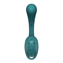 Вагінально-кліторальний вібратор Satisfyer G for Goddess 2 Bottle Green, 2 мотори - - фото №3