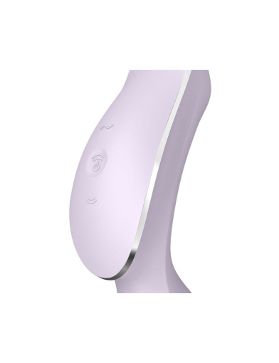 Вакуумний стимулятор з вібрацією Satisfyer Curvy Trinity 2 Violet - фото №3