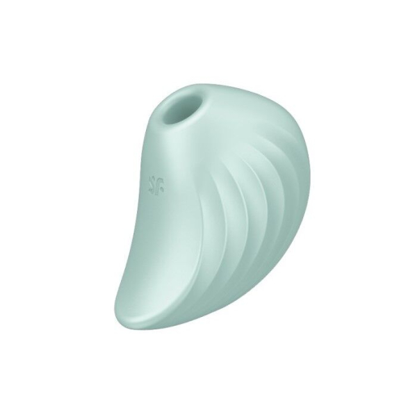 Вакуумний кліторальний стимулятор із вібрацією Satisfyer Pearl Diver Mint - фото