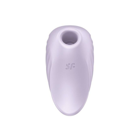 Вакуумний кліторальний стимулятор із вібрацією Satisfyer Pearl Diver Violet - фото №4