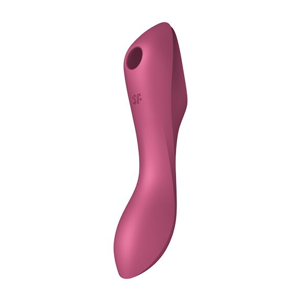 Вакуумний стимулятор із вібрацією Satisfyer Curvy Trinity 3 Red - фото