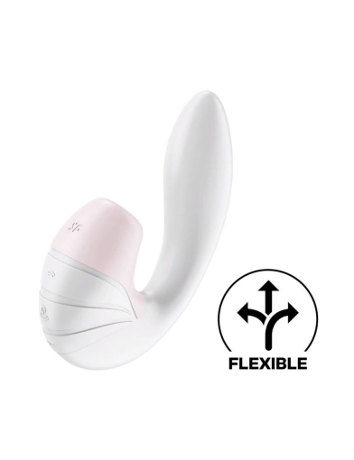 Вакуумний вібратор Satisfyer Supernova White, 2 положення ствола - фото