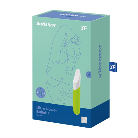 Мінівібратор із гнучким язичком Satisfyer Ultra Power Bullet 7 Green - фото №7