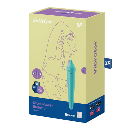 Смарт міні-вібратор Satisfyer Ultra Power Bullet 8 Turquoise - фото №6