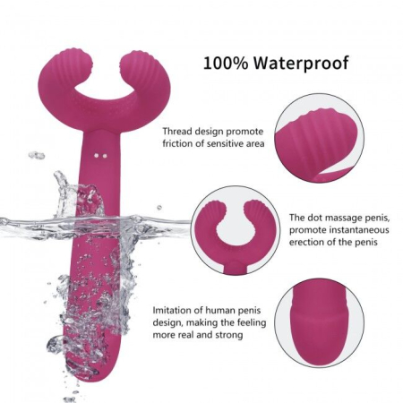 Вібратор для пар Love To Love PLEASE ME - PLUM STAR з трьома моторами, гнучкий - фото №11