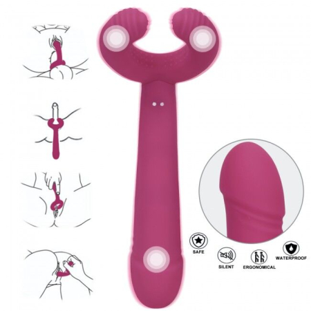 Вібратор для пар Love To Love PLEASE ME - PLUM STAR з трьома моторами, гнучкий - фото №8