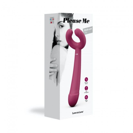Вібратор для пар Love To Love PLEASE ME - PLUM STAR з трьома моторами, гнучкий - фото №7
