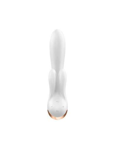 Смарт вібратор-кролик із подвійним відростком Satisfyer Double Flex White - фото №3