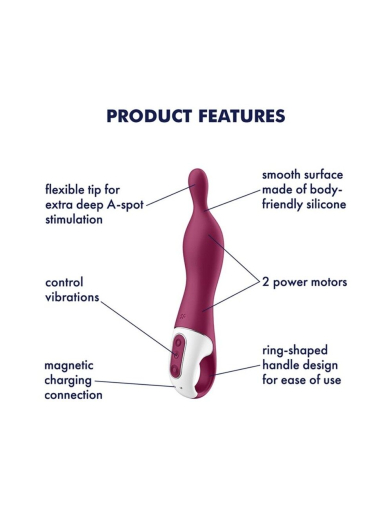 Вібратор для точки А Satisfyer A-Mazing 1 Berry №3