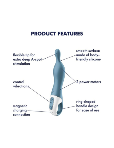 Вібратор для точки А Satisfyer A-Mazing 1 Blue №3