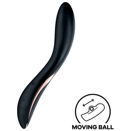 Вібратор із перлинною стимуляцією точки G Satisfyer Rrrolling Explosion Black 