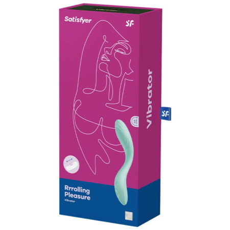 Вібратор із перлинною стимуляцією точки G Satisfyer Rrrolling Pleasure Mint - фото №5