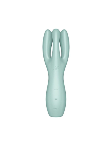 Кліторальний вібратор Satisfyer Threesome 3 Mint з трьома пальчиками - фото №2