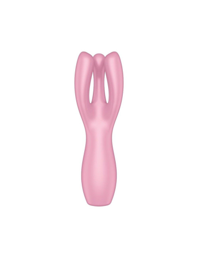Кліторальний вібратор Satisfyer Threesome 3 Pink з трьома пальчиками №3